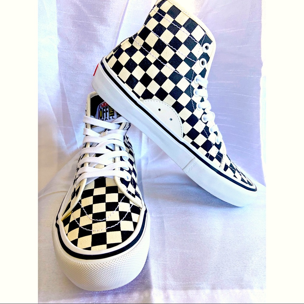 Rare edition high top checkered vans